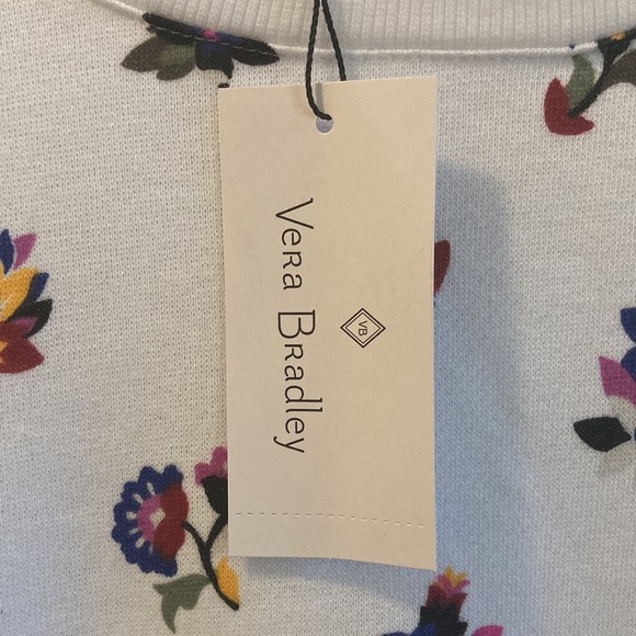 Vera Bradley Crew Neck Sweatshirt in Airy Rosa Floral Print - Picture 8 of 9